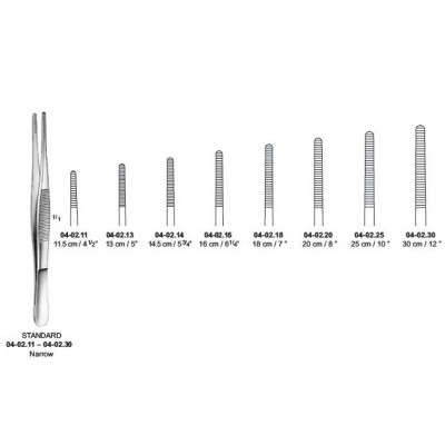 Narrow Tissue Forceps 